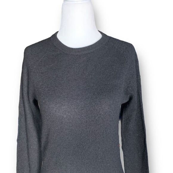 Equipment Sloane Cashmere Sweater Black Neutral Knit Pullover Crewneck Top XS - Picture 3 of 10
